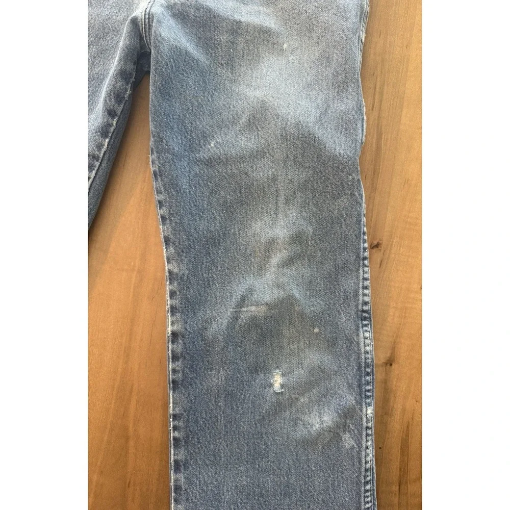 Wrangler 1013MWZ Slim Cowboy Cut Jeans Light Blue Distressed Farm Worn 28x30